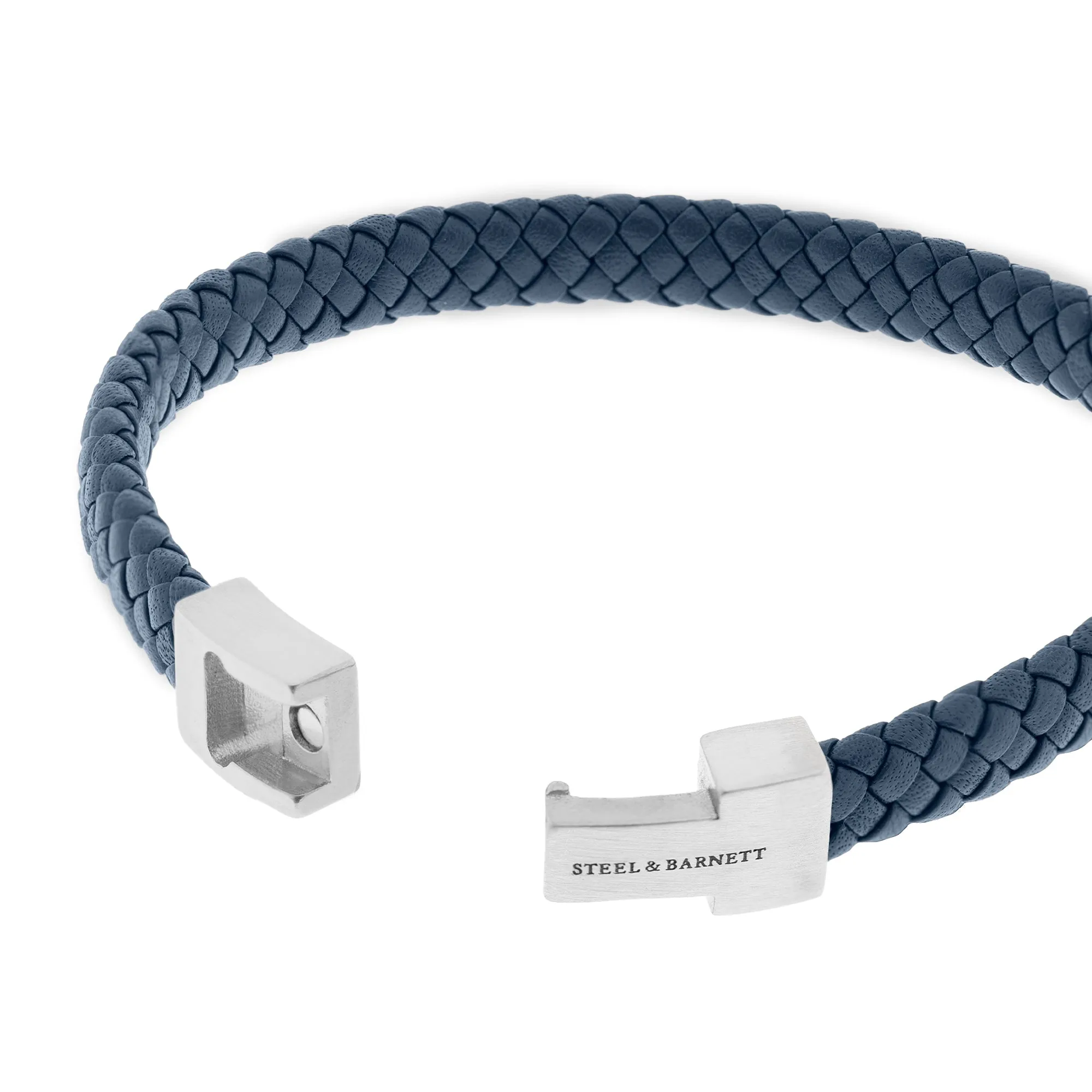 Leather Bracelet Archie Jeans Blue LBA-004-45E60U-M