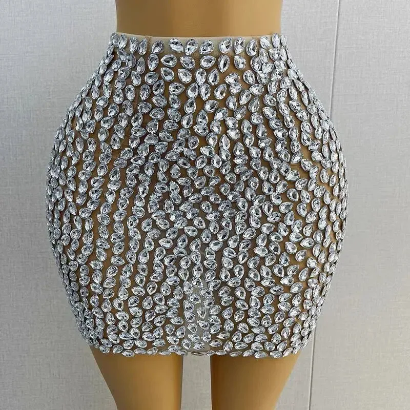 Luxury Rhinestones Skirt