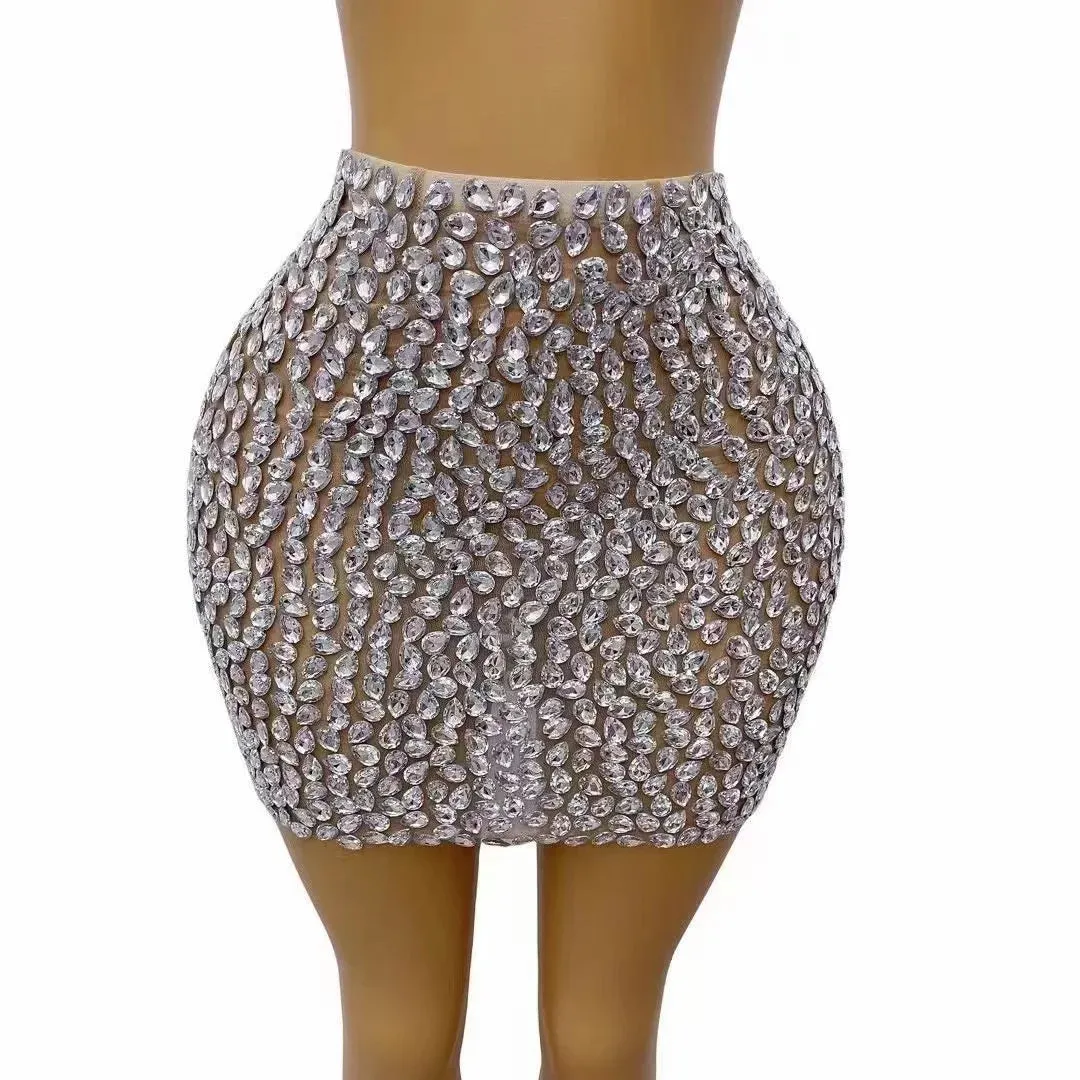 Luxury Rhinestones Skirt