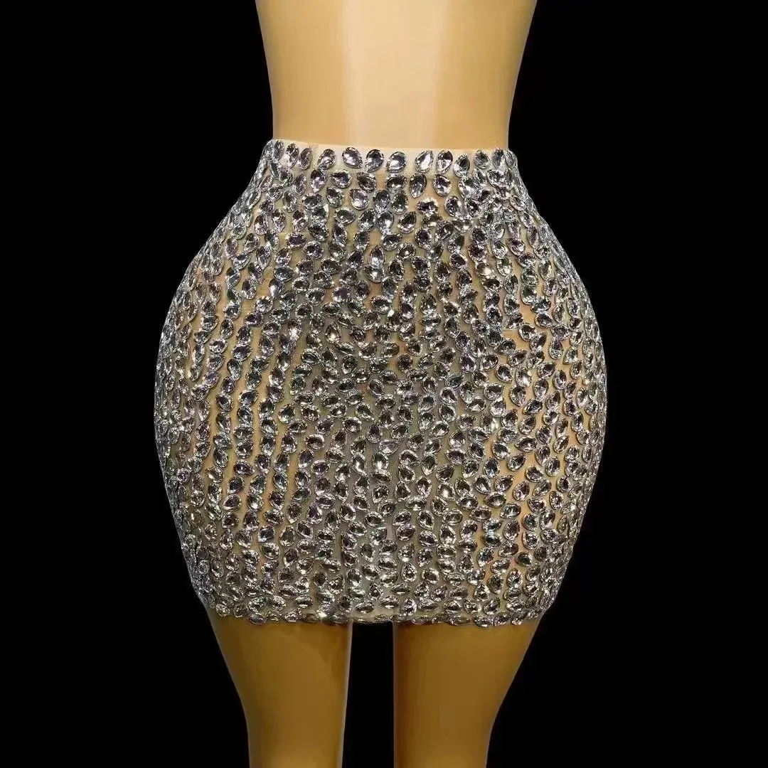 Luxury Rhinestones Skirt