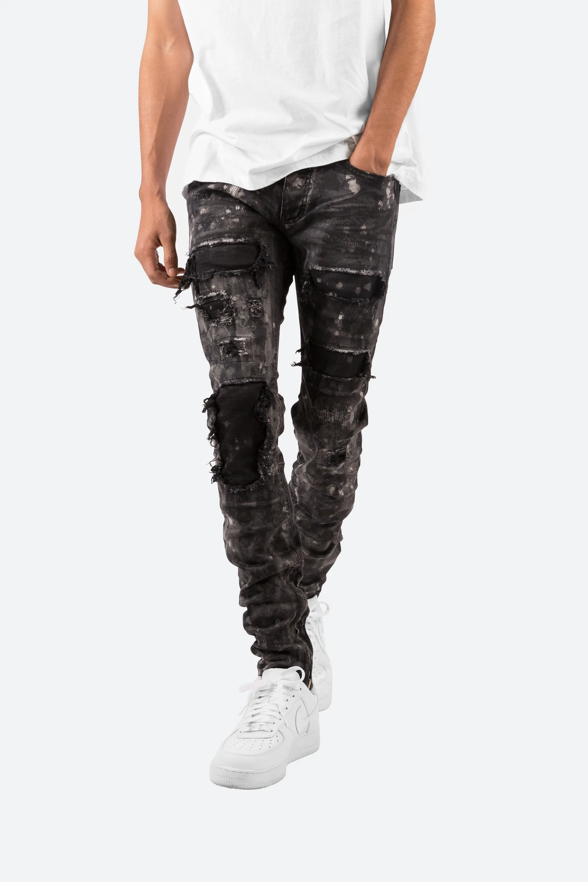 M140 Stretch Denim - Black