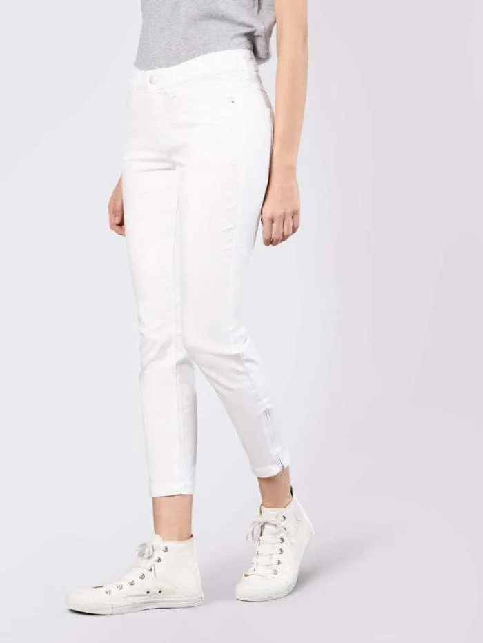 Mac Jeans WHITE M Dream Chic Cropped Jeans 5471 0355L D010