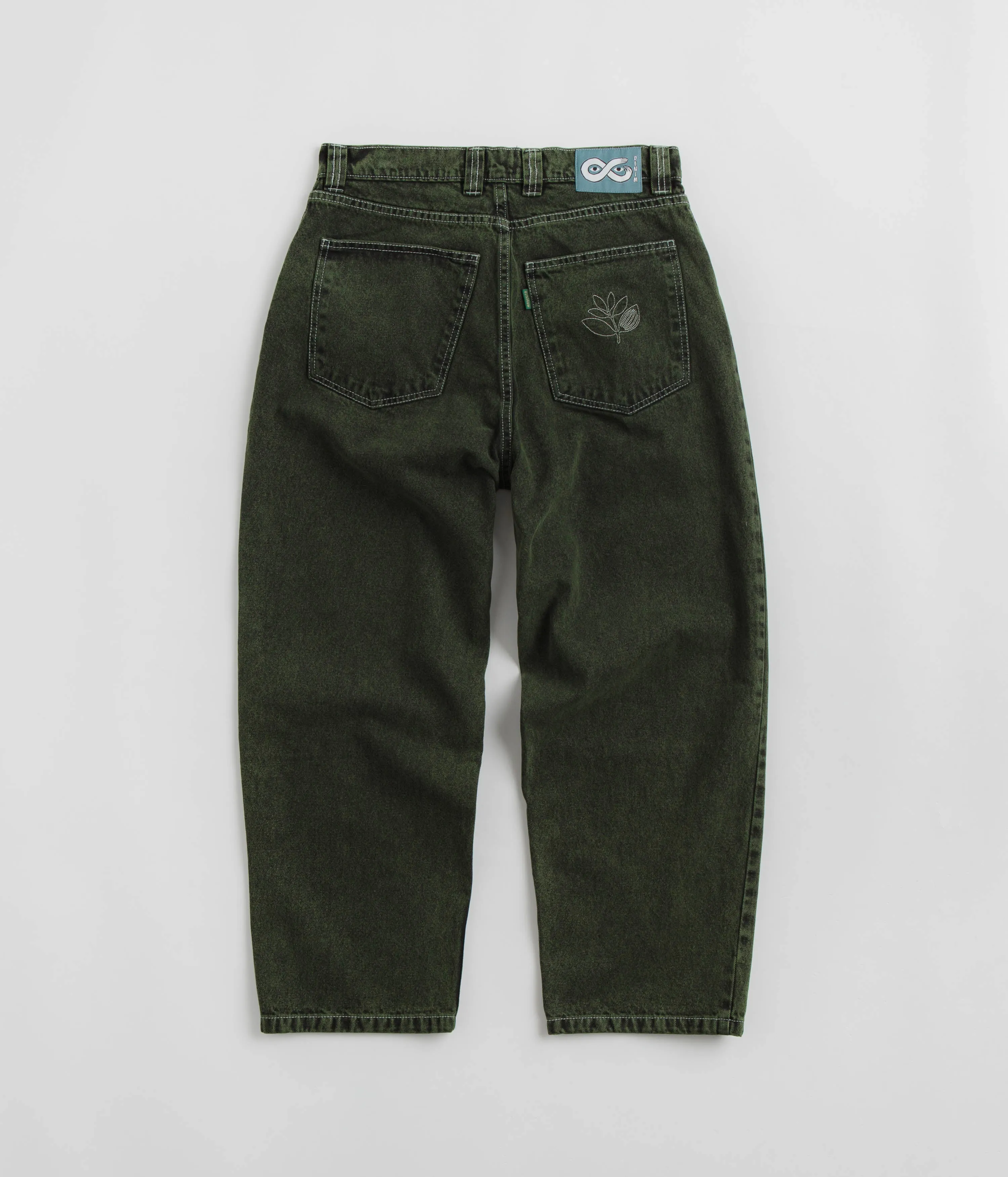 Magenta OG Stitch Jeans - Green Denim