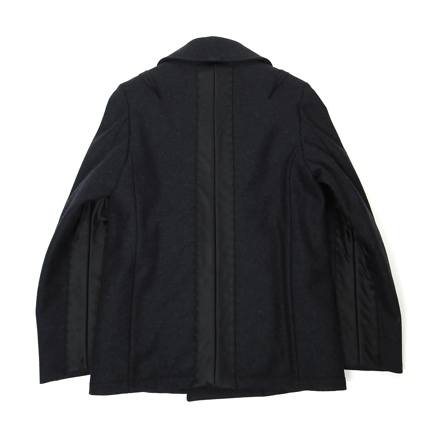 Maison Margiela Charcoal Wool Peacoat Size 48