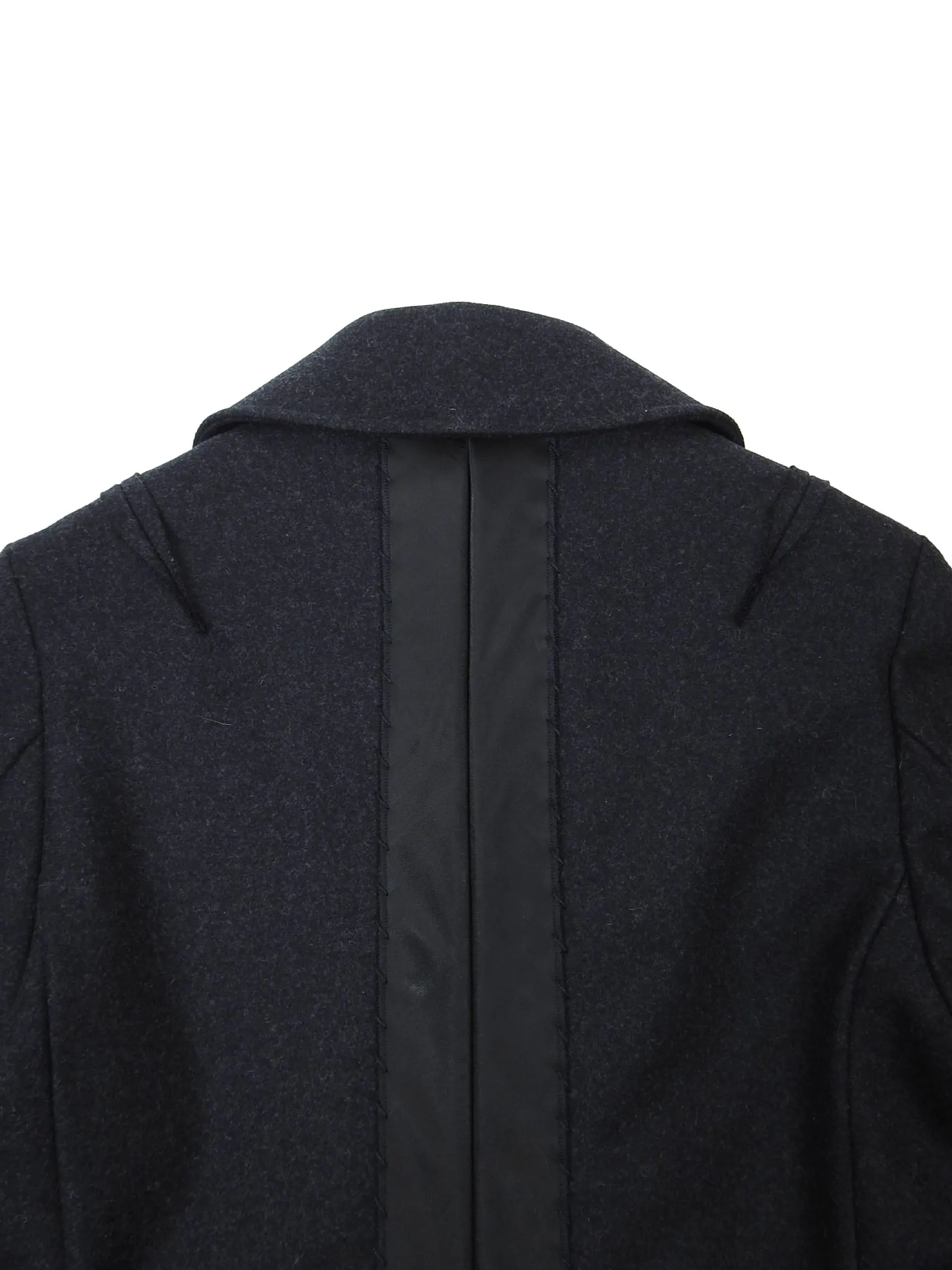 Maison Margiela Charcoal Wool Peacoat Size 48