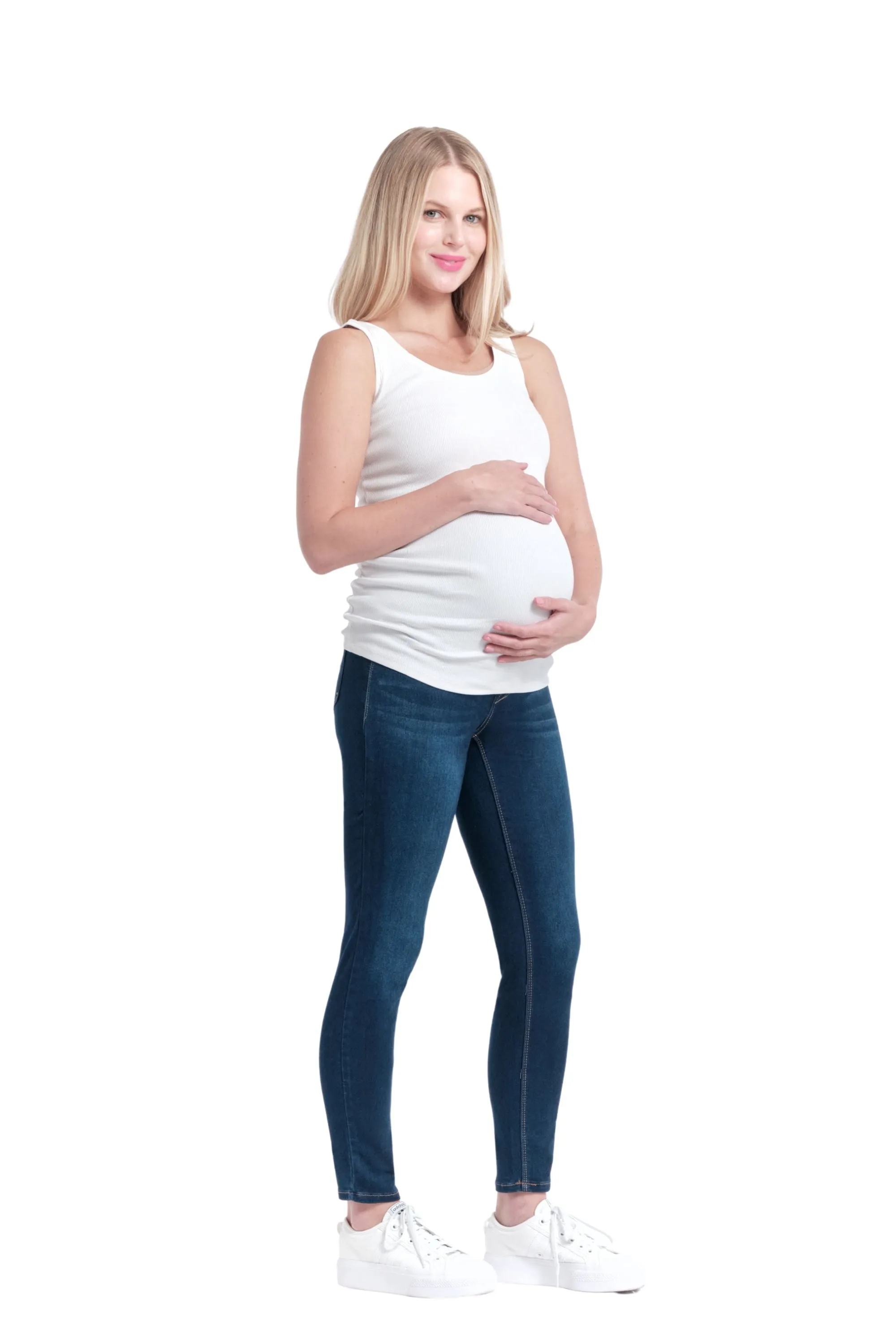 Maternity Butter Skinny w/ Bellyband in Lennox