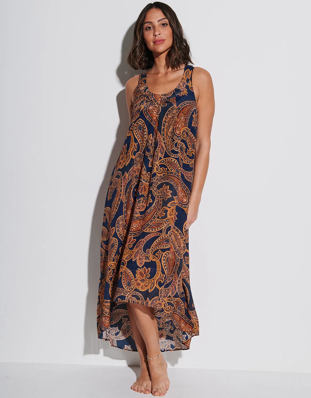 Memory Maxi Dress - Sunset Navy