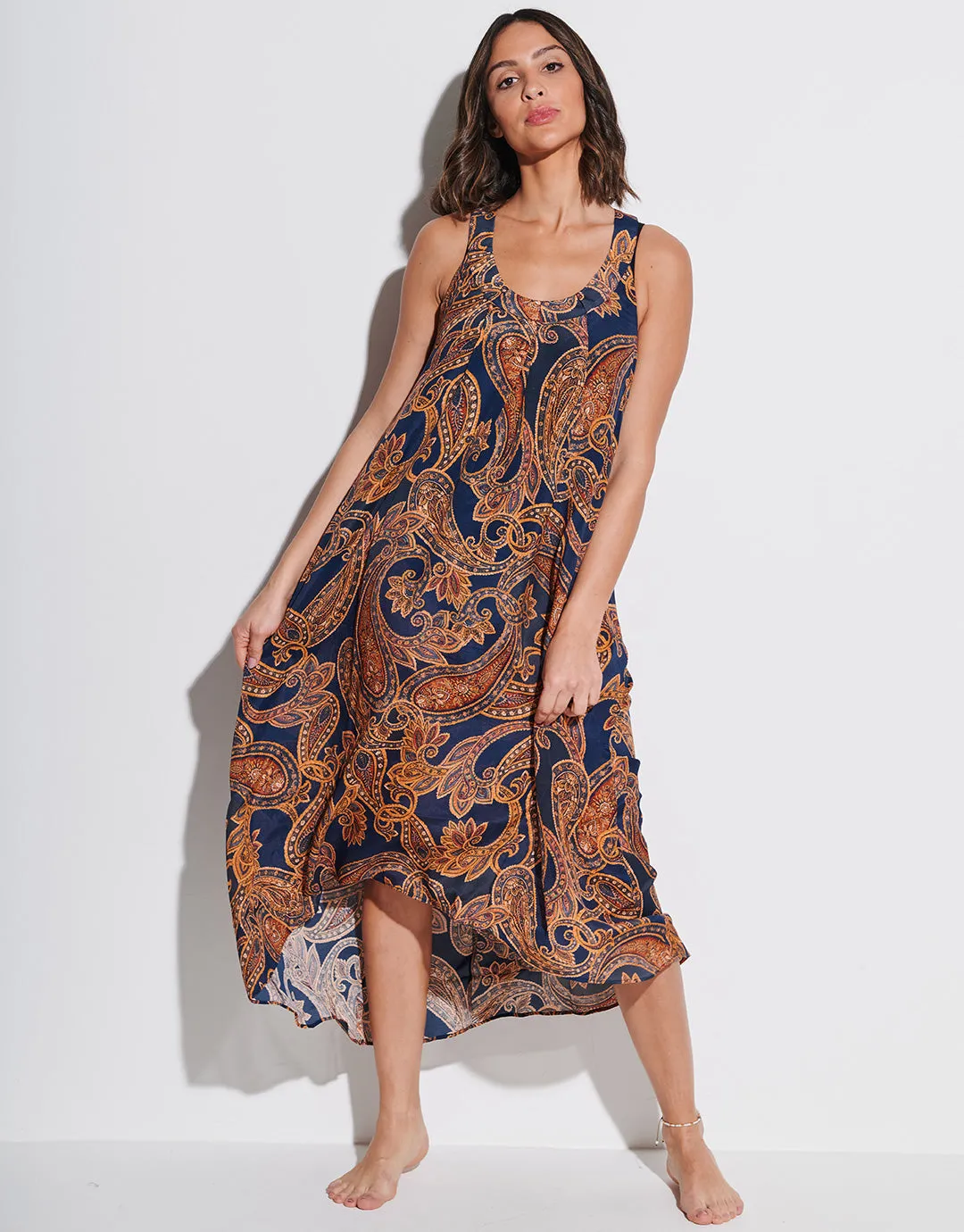 Memory Maxi Dress - Sunset Navy