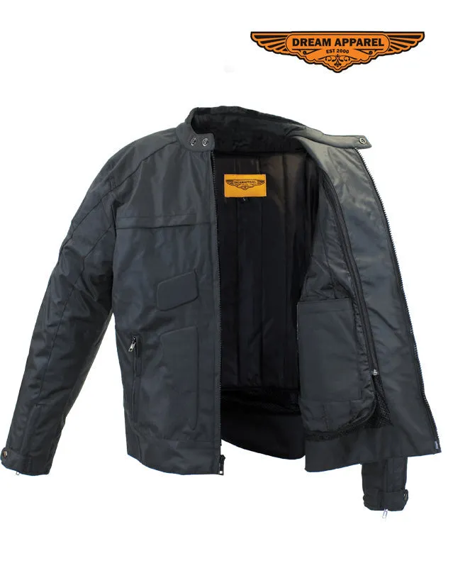 Mens Black Textile Jacket With Certified Armor