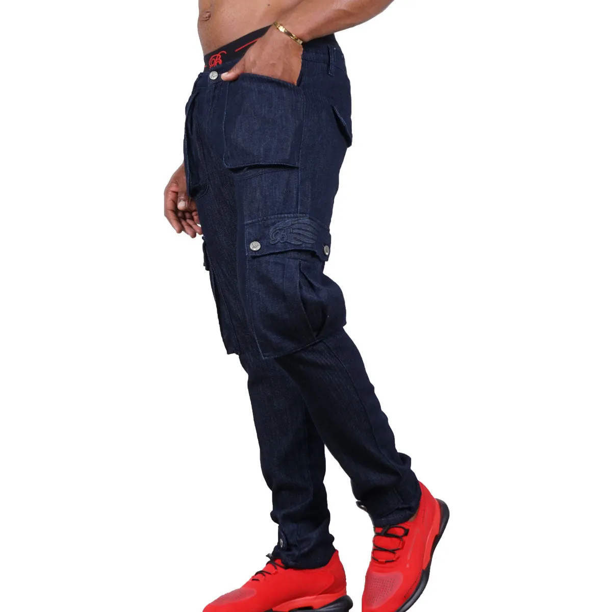 Men's Denim Cargo Jeans