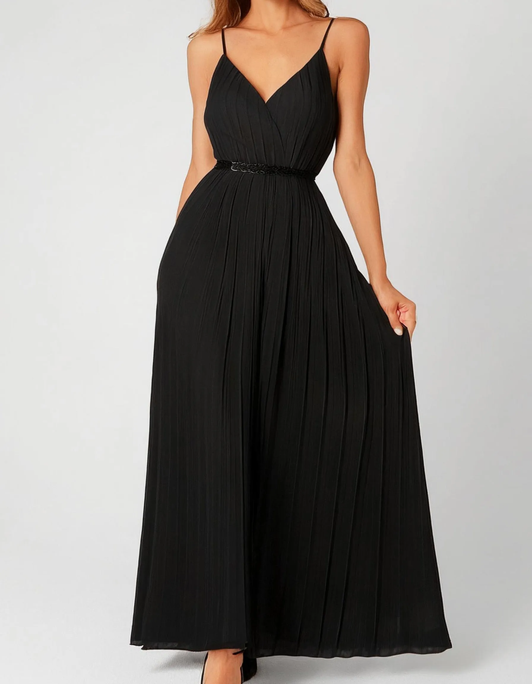 Midnight Elegance Maxi Dress