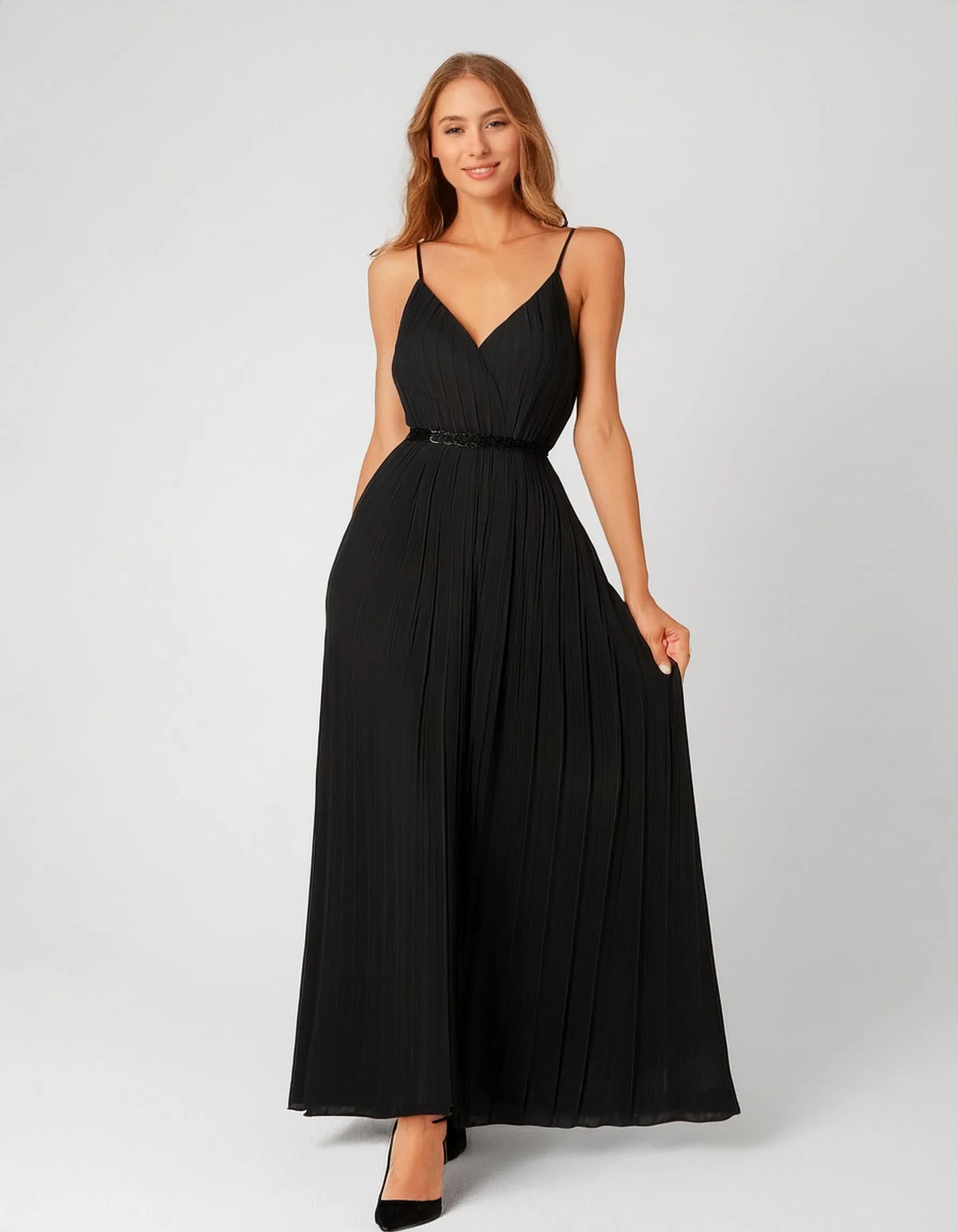 Midnight Elegance Maxi Dress