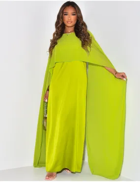 Millie Maxi Dress - Lime Green