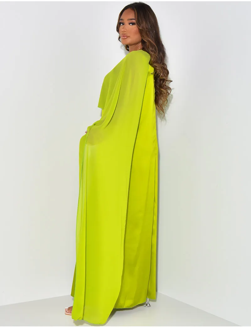 Millie Maxi Dress - Lime Green