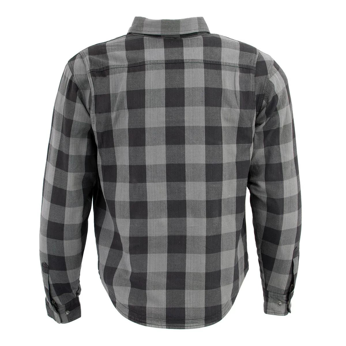 Milwaukee Leather MPM1630 Men's Plaid Flannel Biker Shirt with CE