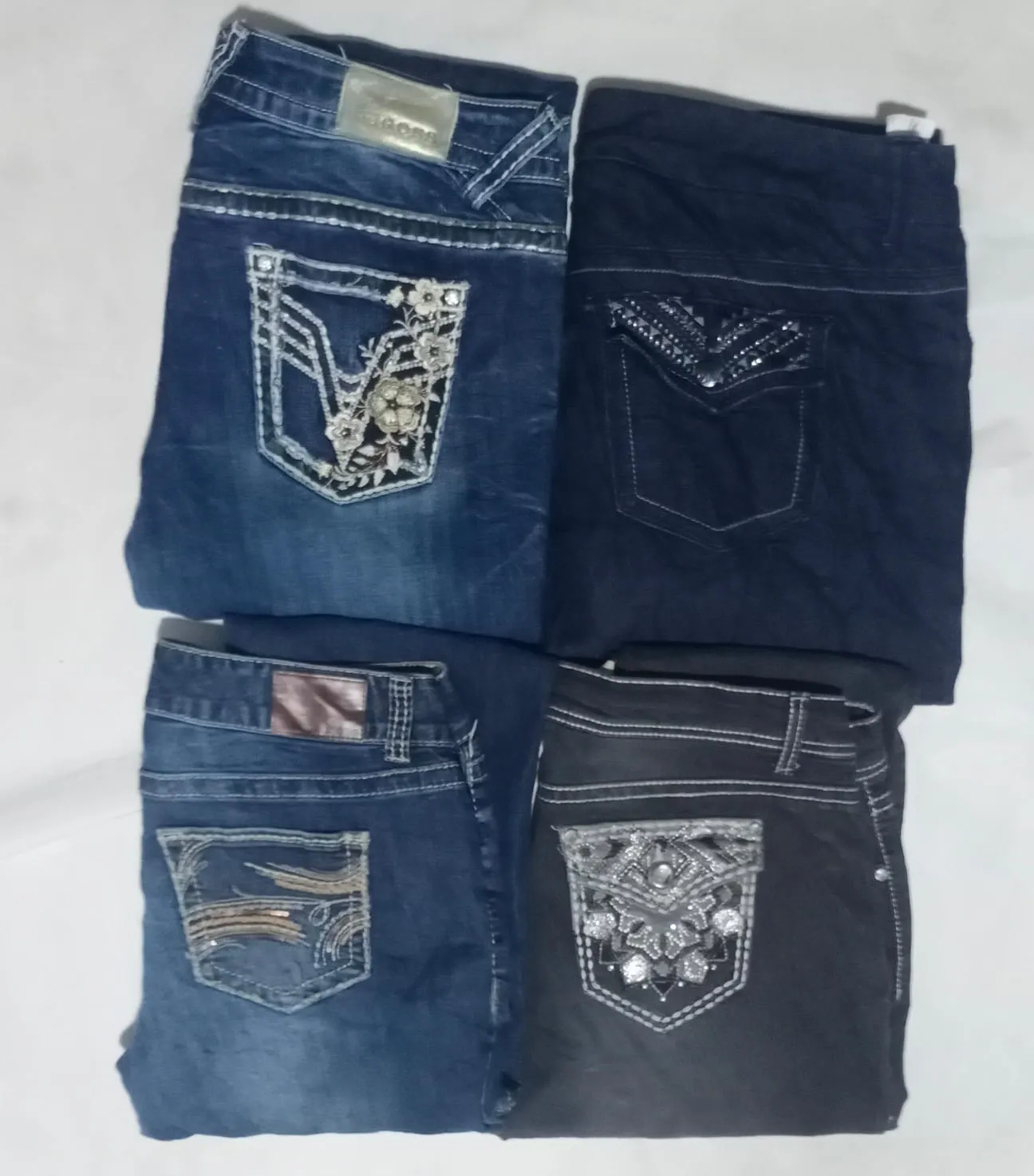 Mix Embroidery Denim Jeans 12 pcs