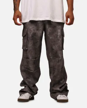 MNML Baggy Dual Sueded Cargo Pants Grey