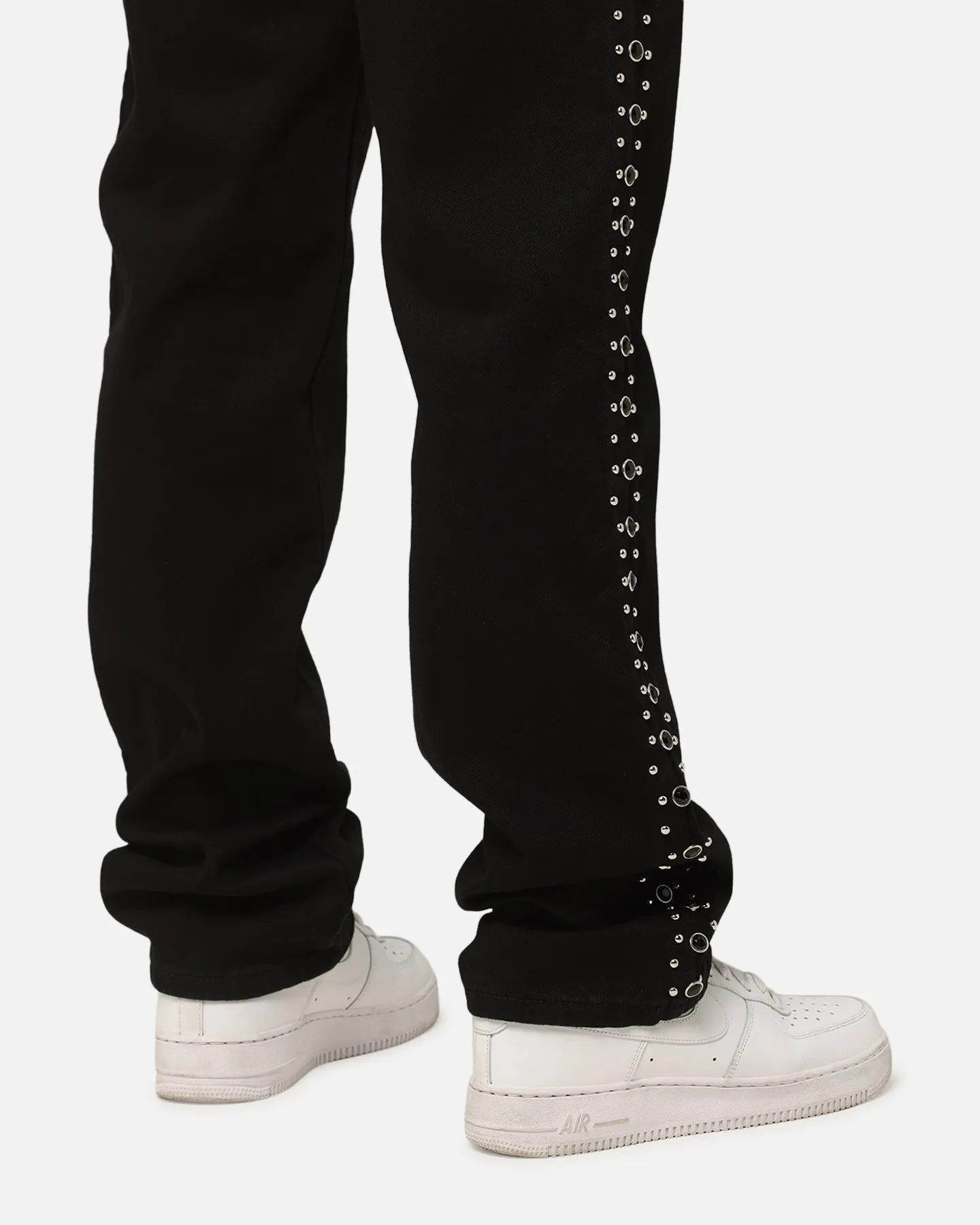 MNML V715 Out Studded Denim Jeans Black