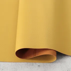 Mustard Pebble Faux Leather