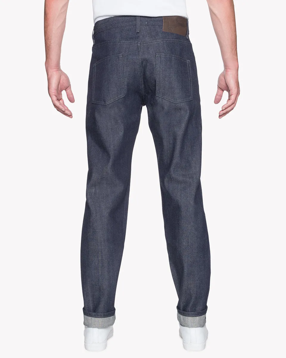 Naked & Famous Easy Guy Relaxed Tapered Mens Jeans - Indigo Selvedge