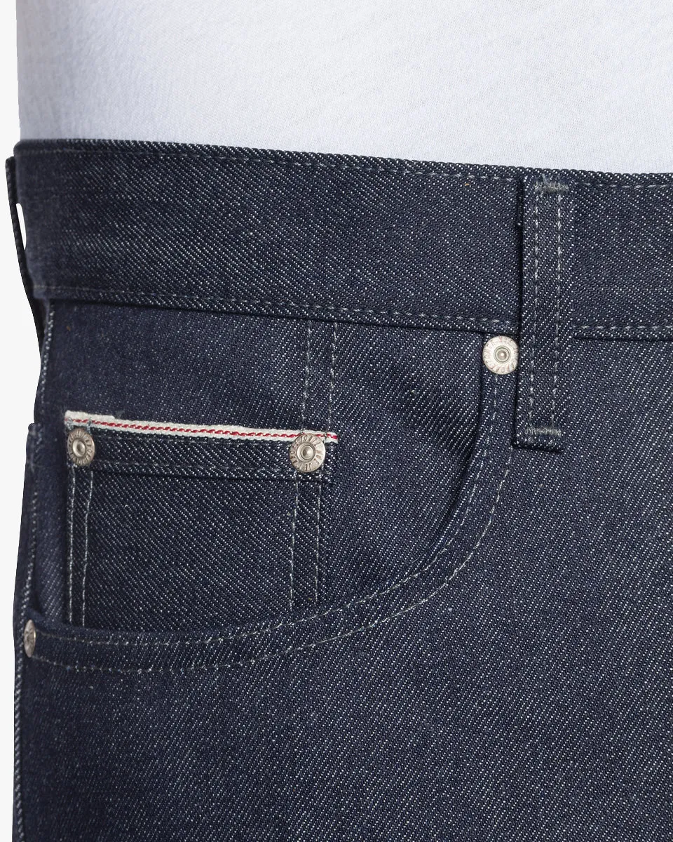 Naked & Famous Easy Guy Relaxed Tapered Mens Jeans - Indigo Selvedge