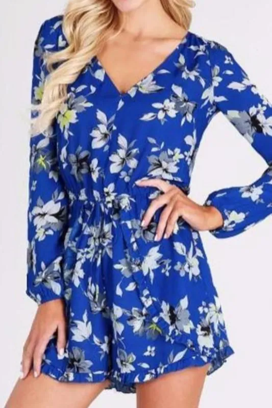 Nikibiki Blue Floral Romper