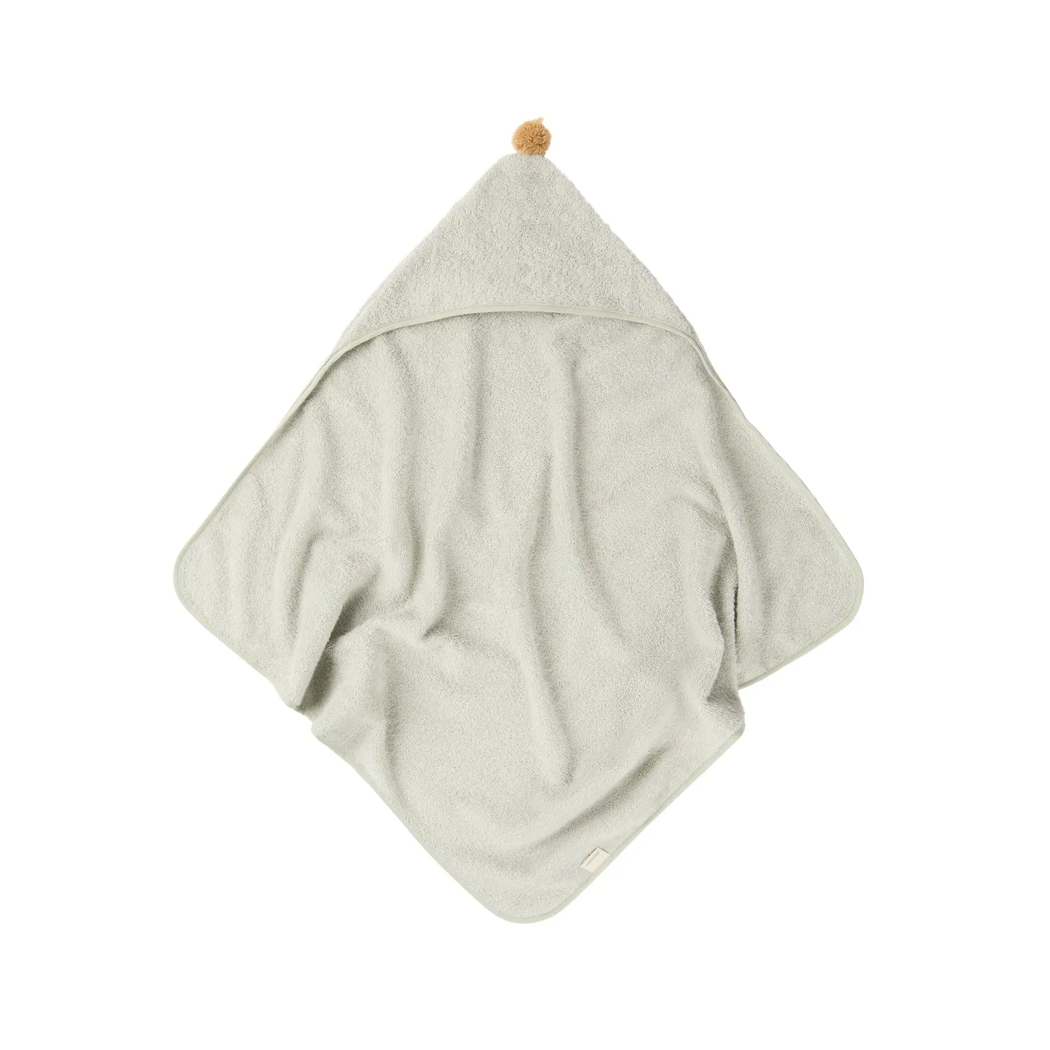 nobodinoz So Cute Baby Bath Cape Sage Green