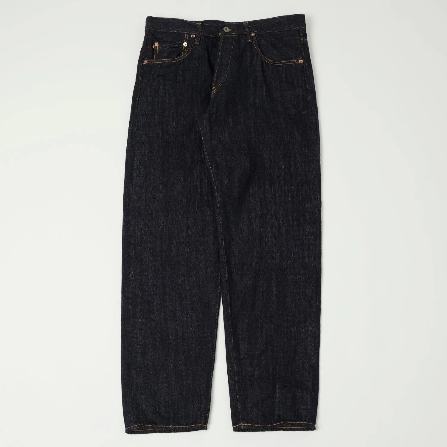 ONI 860-KI KIRAKU 'Natural Indigo' 12oz Wide Taper Jean - One Wash