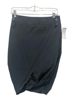 Pauw Size 1 Black Polyester Overlay Puffy Pencil Skirt