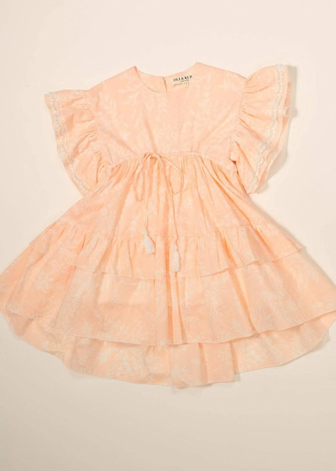 Peach Meadows Floral Dress