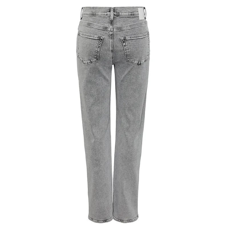 Pieces Fleur Mid Waist Straight Jeans