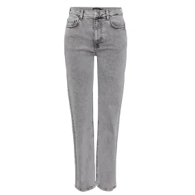 Pieces Fleur Mid Waist Straight Jeans