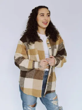 PIPER PLAID SHACKET