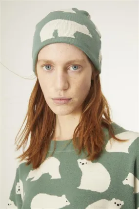 Polar Bear Print Beanie