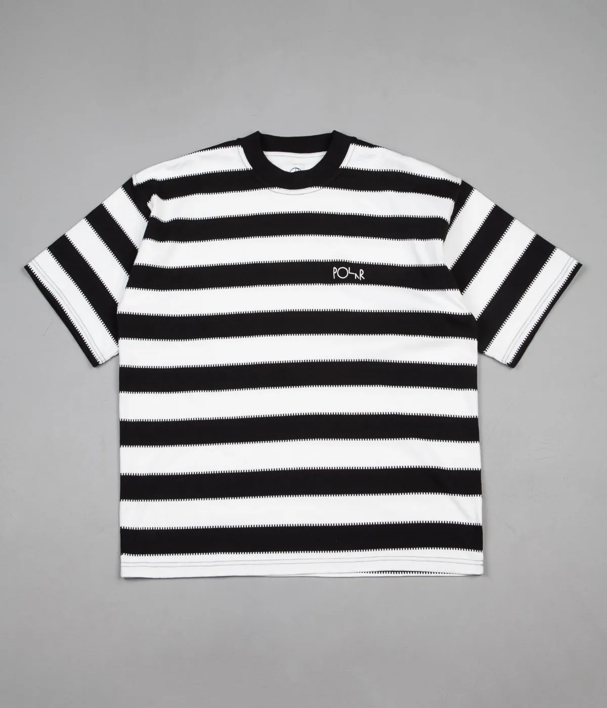 Polar Checkered Surf T-Shirt - Black / White