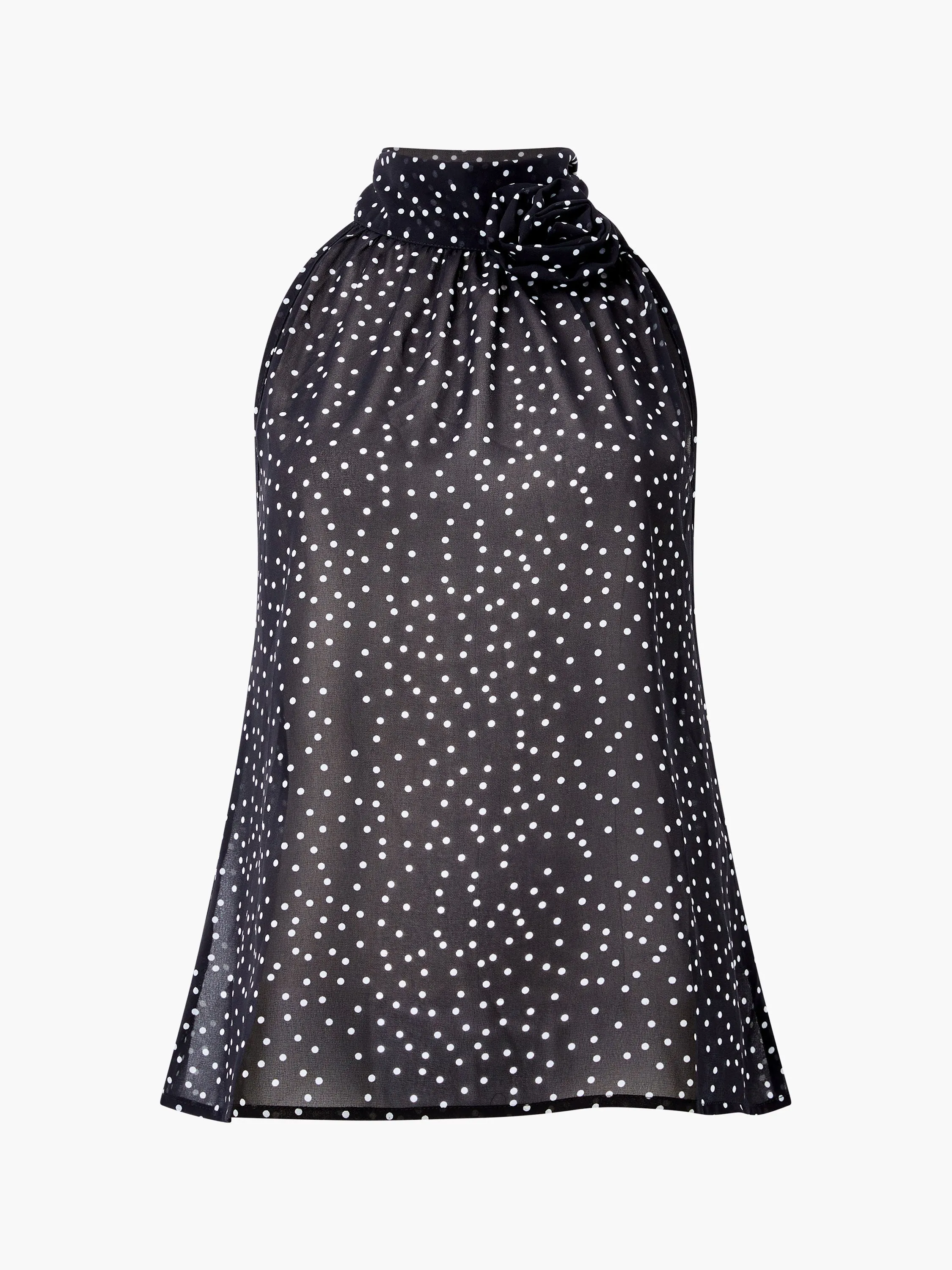 Polka Dot Rosetta Halterneck Top