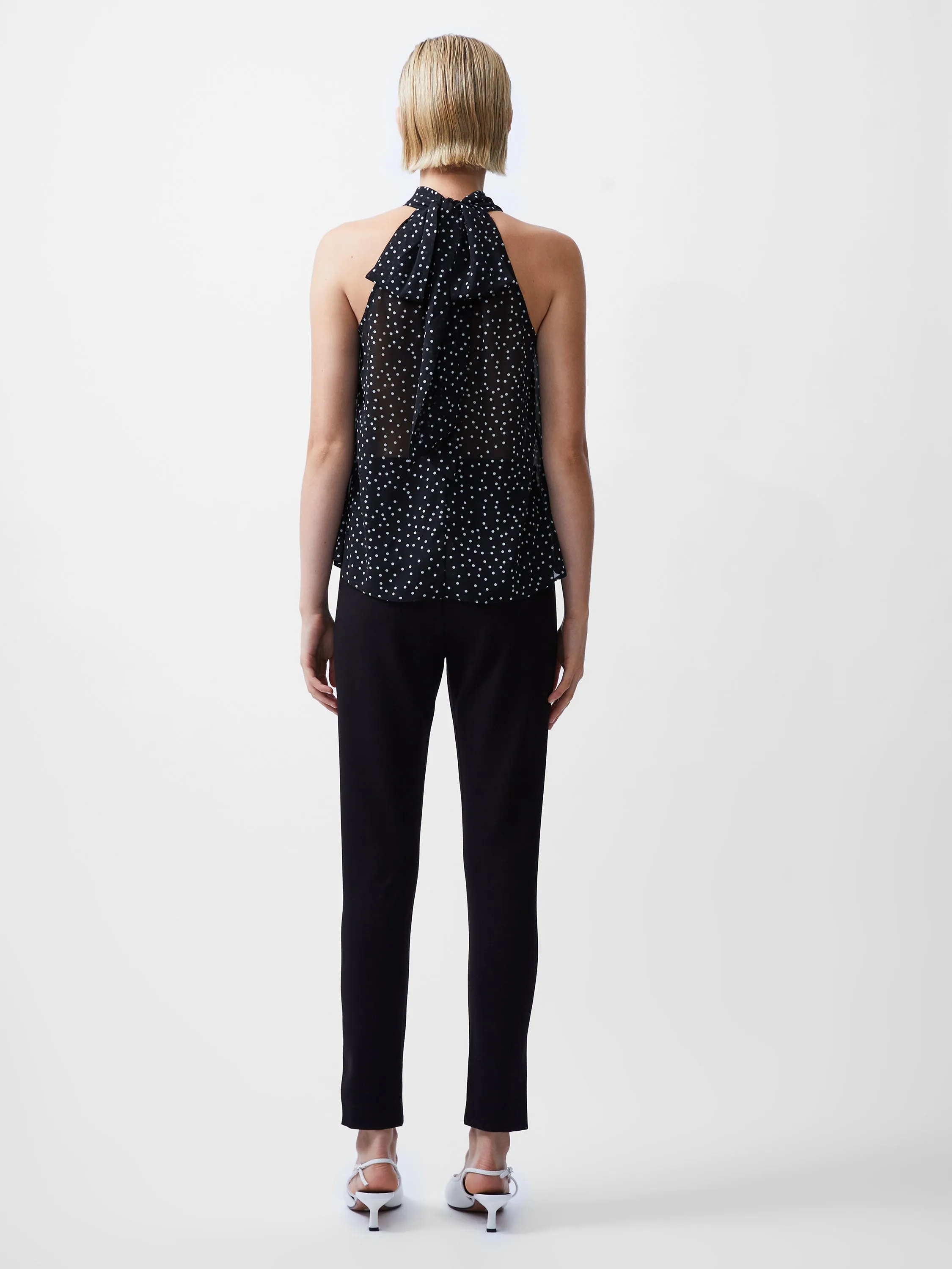 Polka Dot Rosetta Halterneck Top