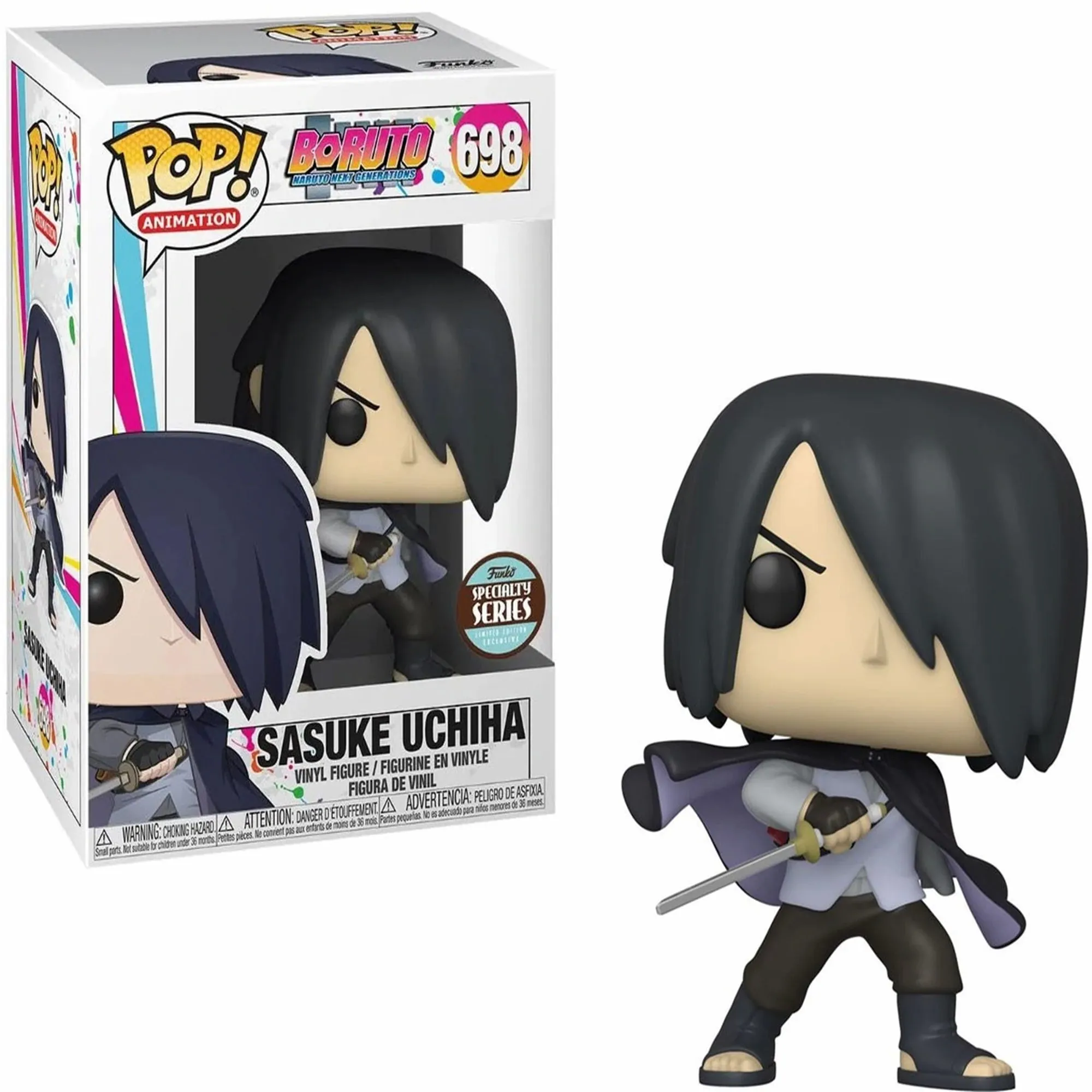 POP Animation #698:Boruto-Sasuke w/ Cape(No Arm)-Specialty Exclusive