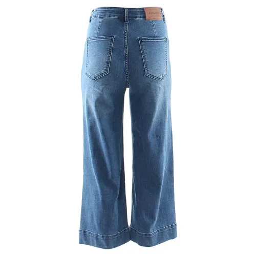 Poppy Crop Flare Jeans (Light Denim)