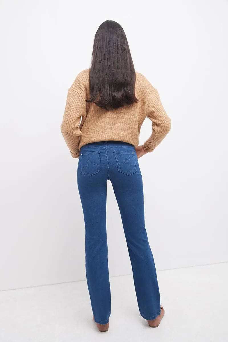 Pull-on Bootcut Jeans with real pockets