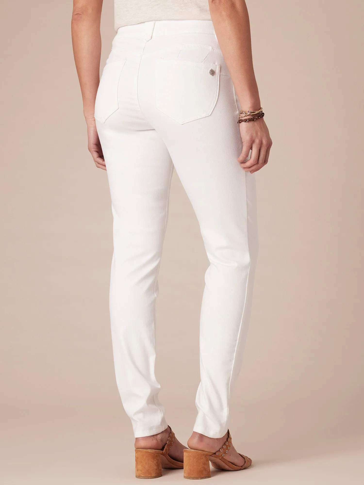 "Ab"solution® White Denim Jegging