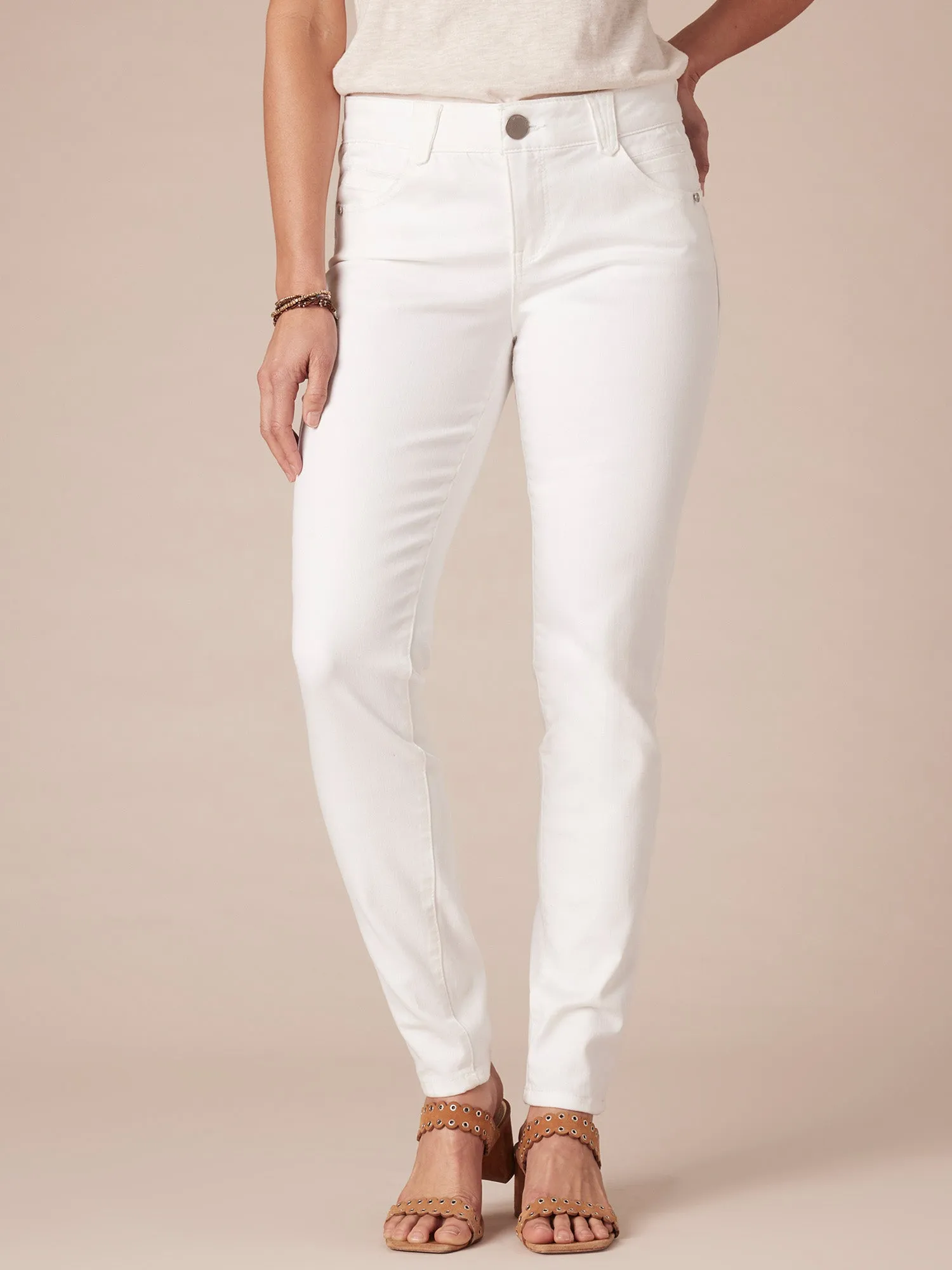 "Ab"solution® White Denim Jegging