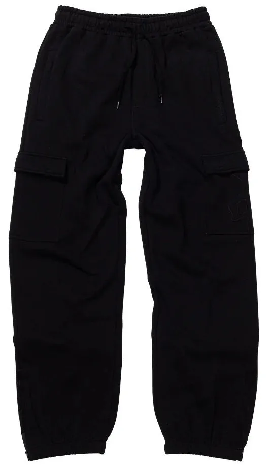 RDS Chung Cargo Self Fab Sweatpants, Black