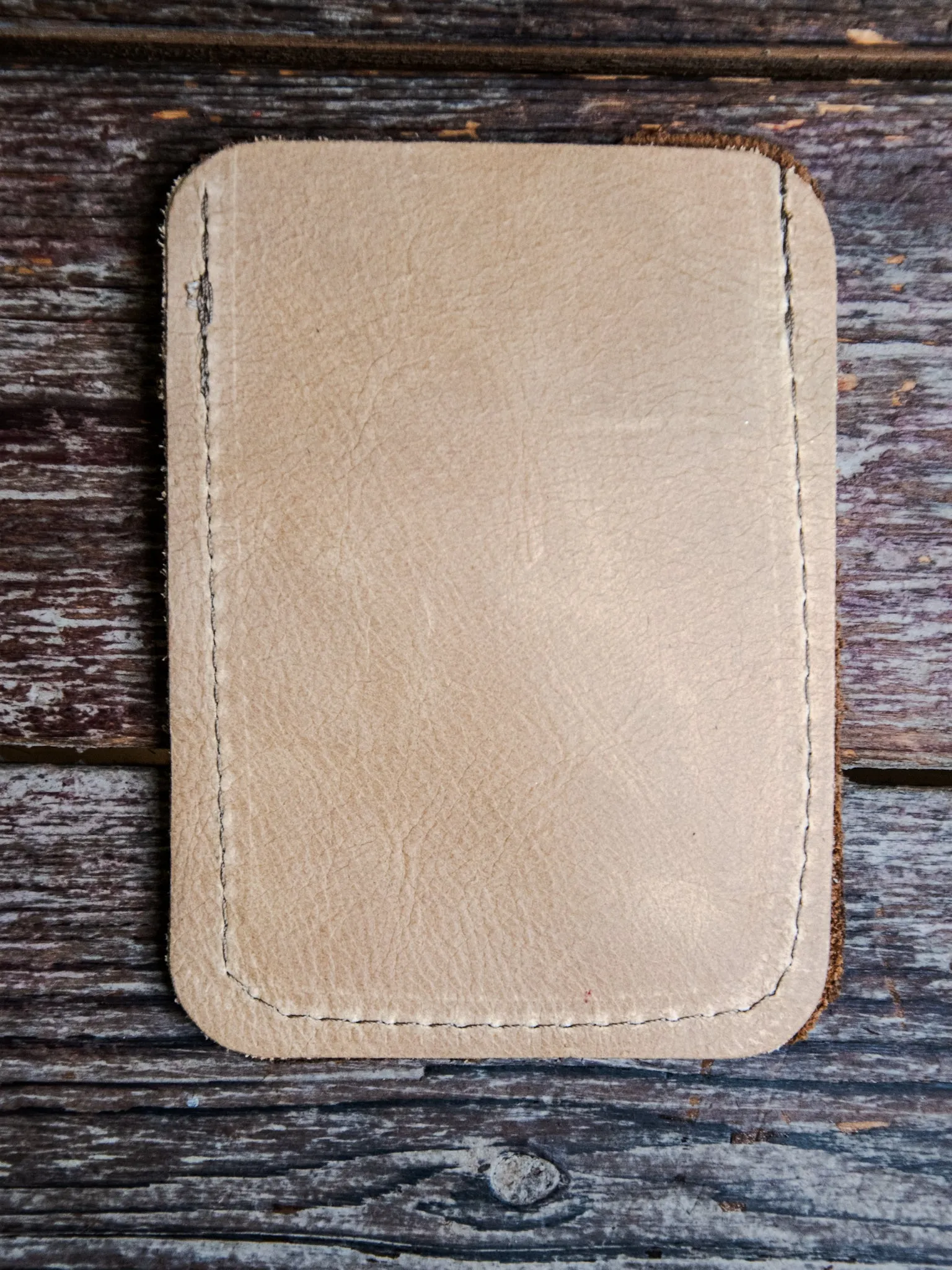 Ready to Ship | Leather Card Wallet | tri-toned Card Holder | one of a kind