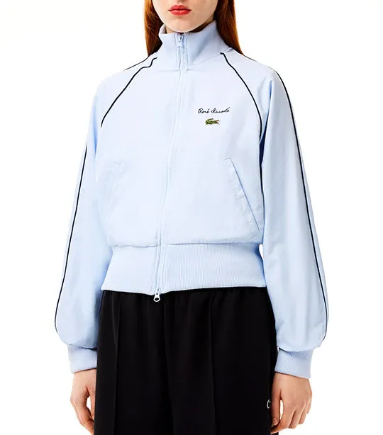 Relaxed Fit Diamond Taffeta Track Jacket Phoenix Blue