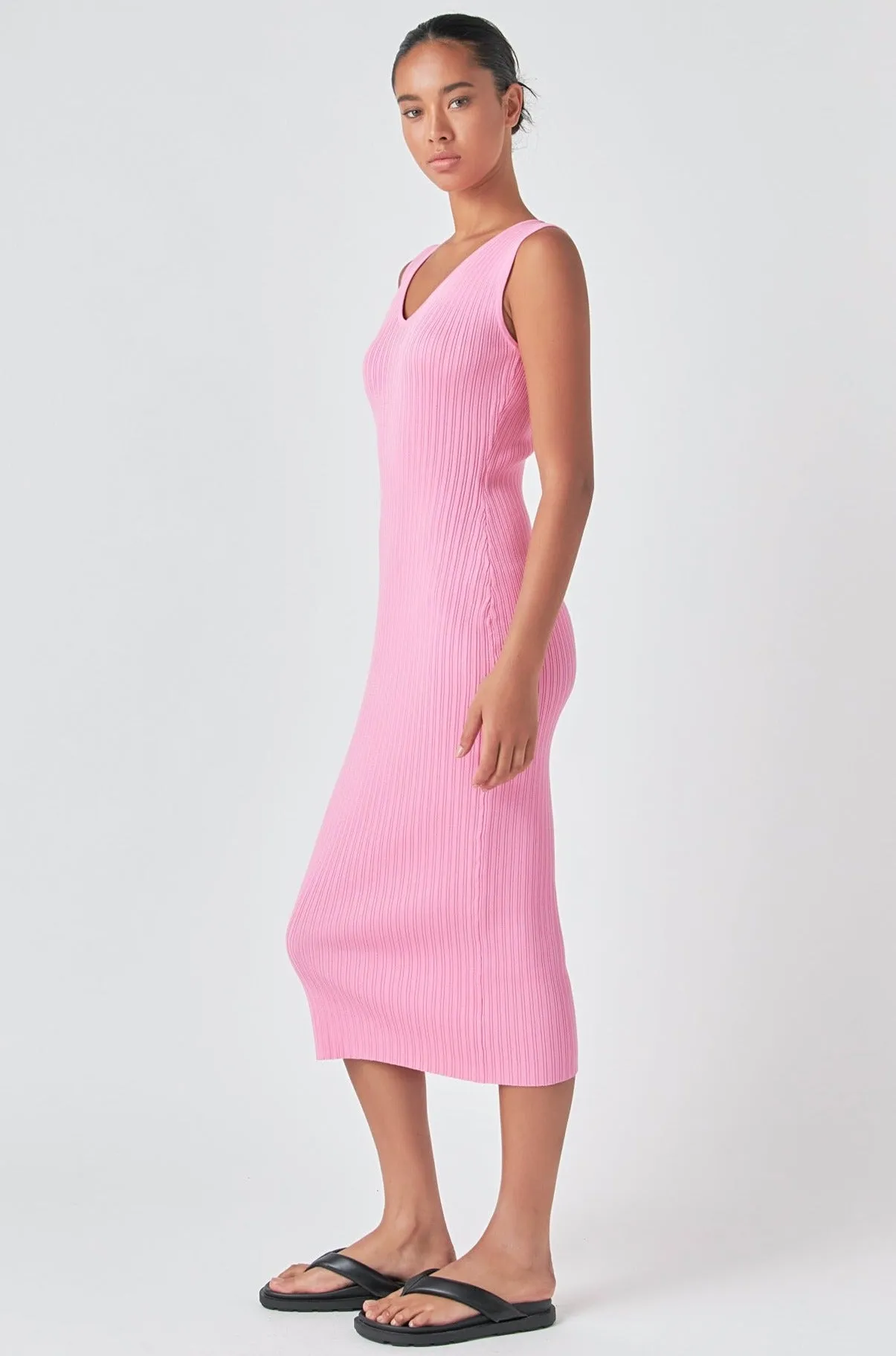 Ribbed Sleeveless Maxi Dress