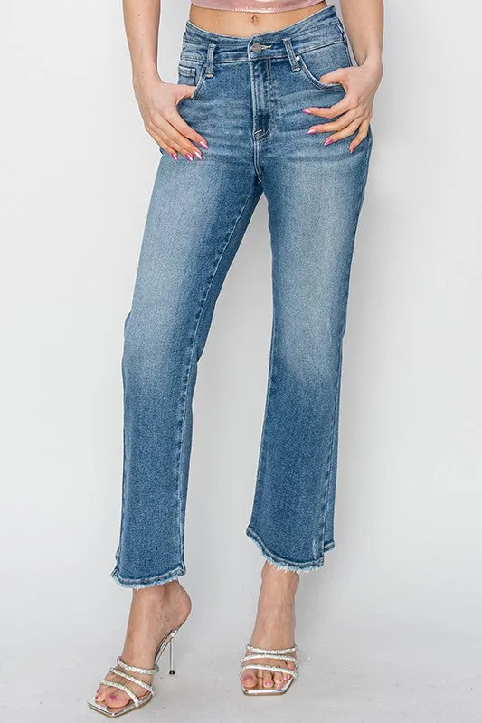 Risen Jeans - High Rise Slim Straight Jeans - RDP5647