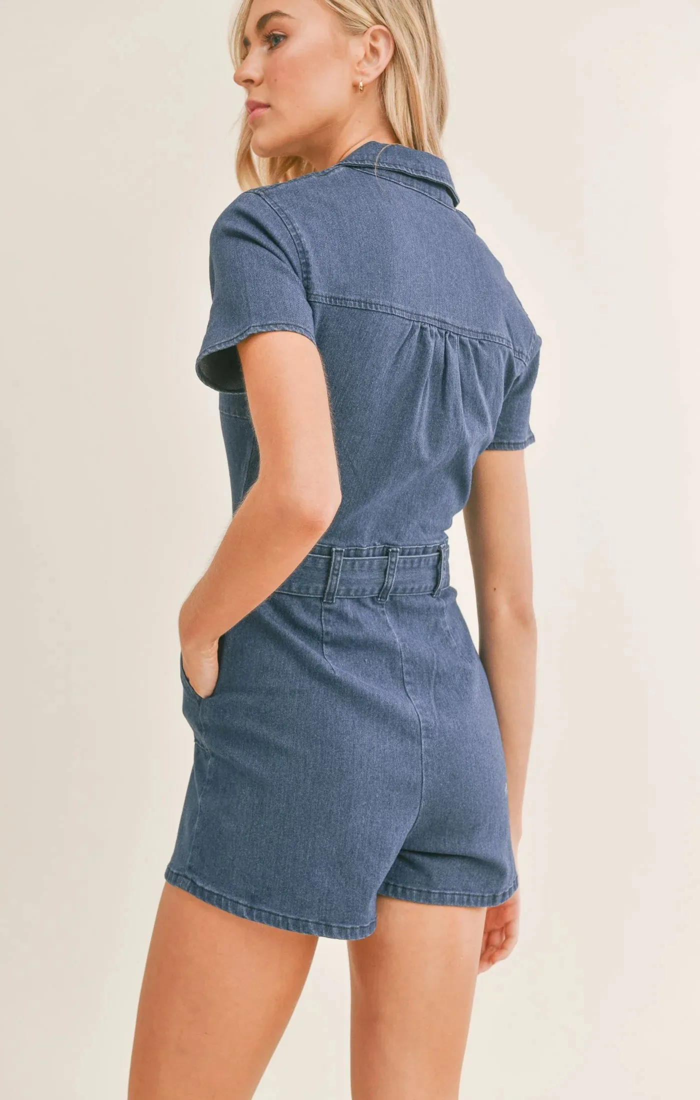 Sadie & Sage Jessica Denim Romper