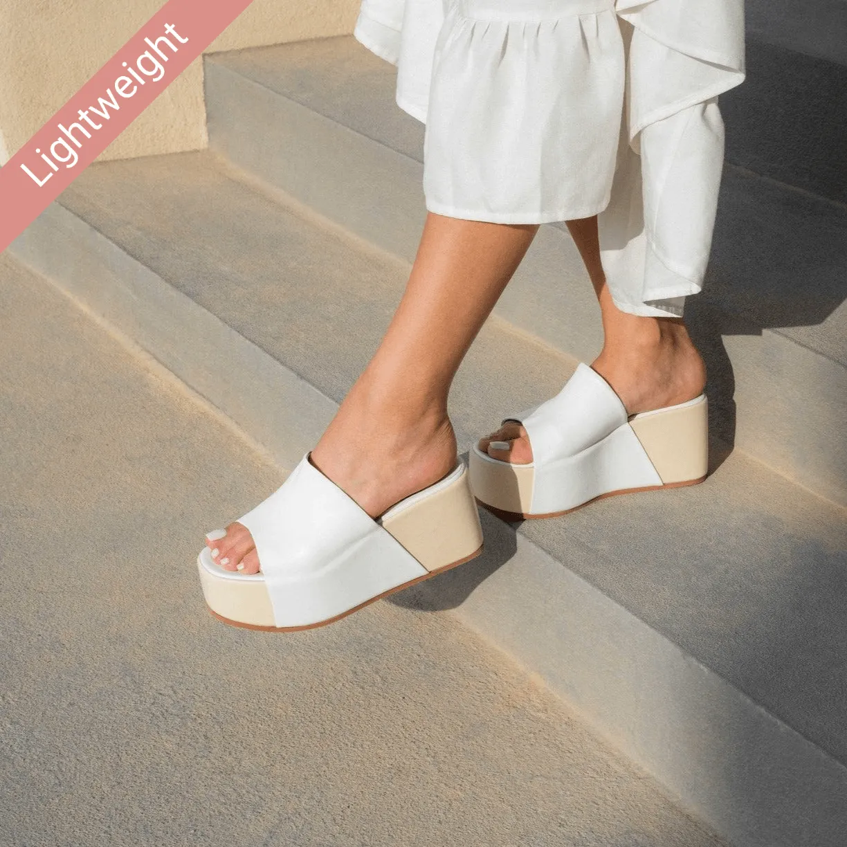 Sahara white platform