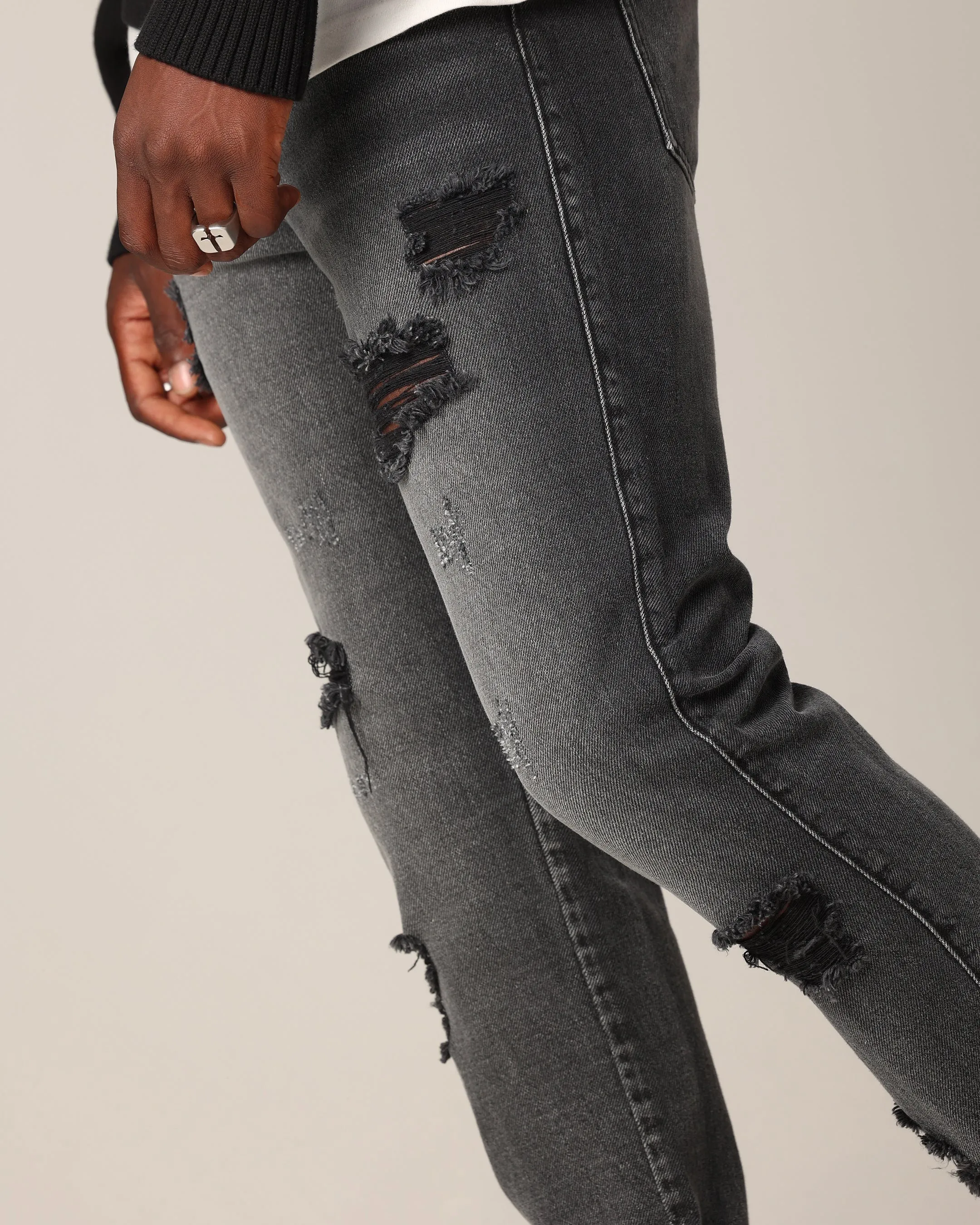 Saint Morta Riot Fimi Jeans Grey Ash